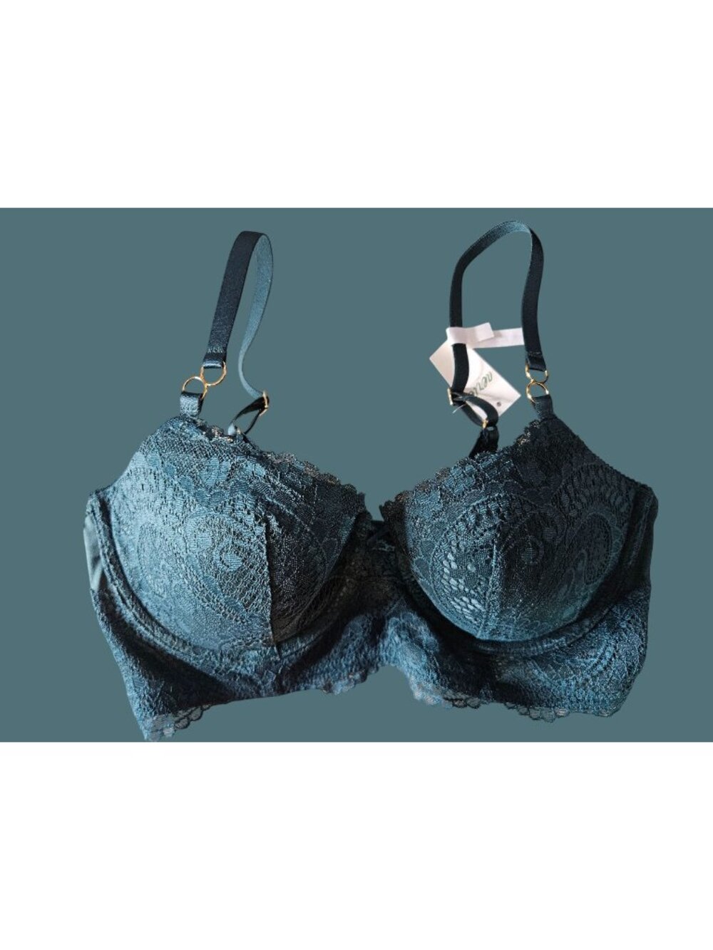 Aerie Real Power Green Balconette Underwire Padded Bra Women 34D